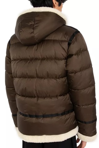 Doudoune à capuche Bombardier - Marron