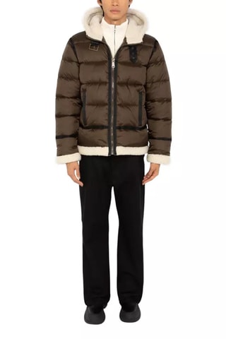 Doudoune à capuche Bombardier - Marron