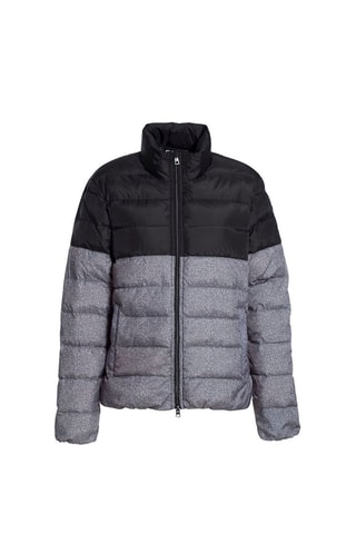 Doudoune light - Noir et gris chiné