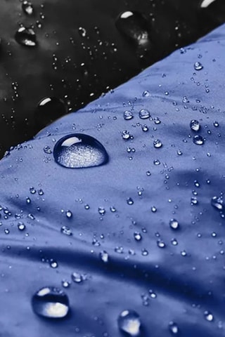 Doudoune à capuche - Noir et bleu