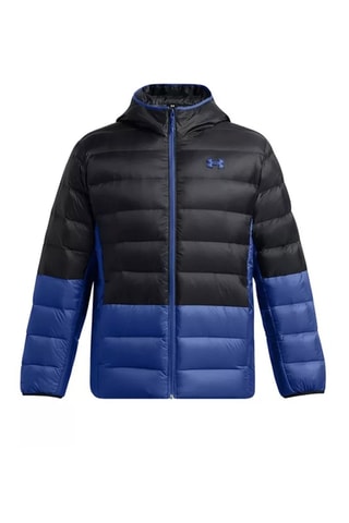 Doudoune à capuche - Noir et bleu