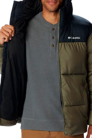 Doudoune à capuche Puffect - Kaki et noir