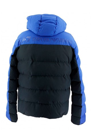 Doudoune à capuche - Bleu marine et bleu