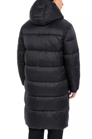 Doudoune longue à capuche - Noir