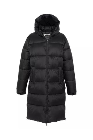 Doudoune longue à capuche - Noir