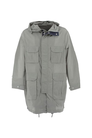 Trench à capuche - Gris clair