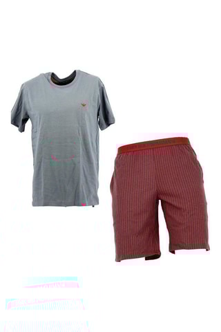 Pyjama - Gris et rouge