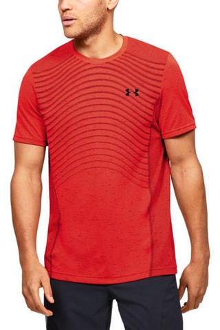 T-shirt Seamless Wave Ss Tee Rouge