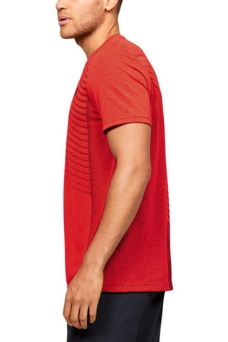 T-shirt Seamless Wave Ss Tee Rouge