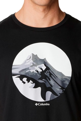 T-shirt Graphic Path Lake II Noir
