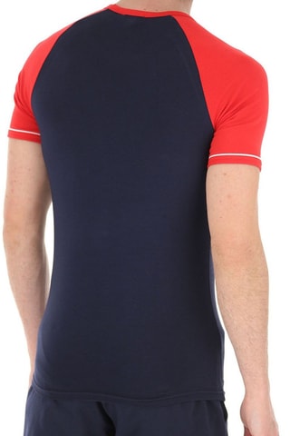 T-shirt - Bleu marine et rouge