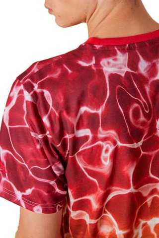 T-shirt NBA Tm Color Wtr Print Chicago Bulls - Rouge et moutarde