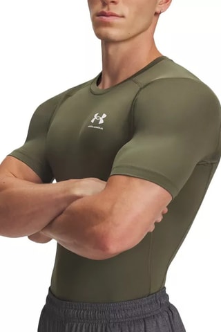 T-shirt d'entraînement - Vert olive et blanc