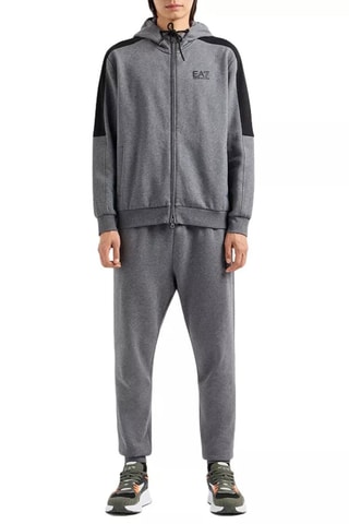 Sweat à capuche et jogging - Gris chiné