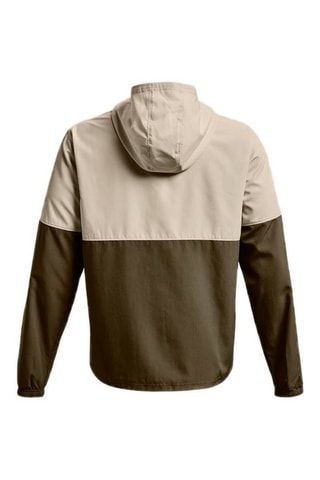 Sweat à capuche Woven Asymetrical - Beige et kaki