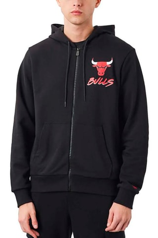 Sweat à capuche Script NBA Chicago Bulls - Noir