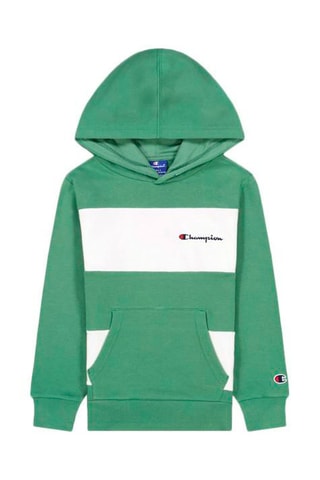 Sweat à capuche - Vert et blanc