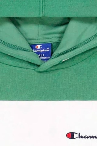 Sweat à capuche - Vert et blanc