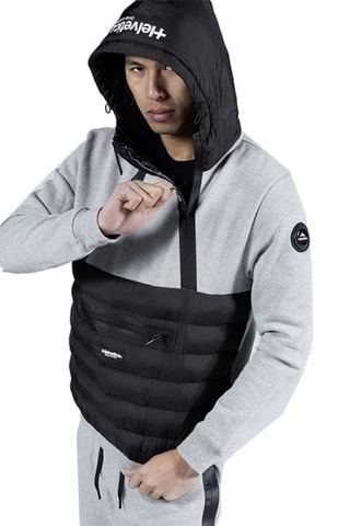 Sweat à capuche Melton - Gris