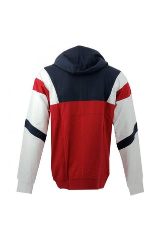 Sweat à capuche - Bleu marine et rouge