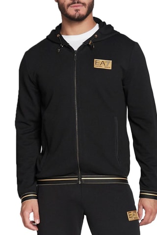 Sweat à capuche Noir et jaune