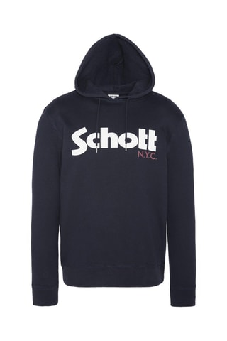 Sweat à capuche Logo Bleu marine
