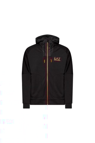 Sweat à capuche - Noir et orange