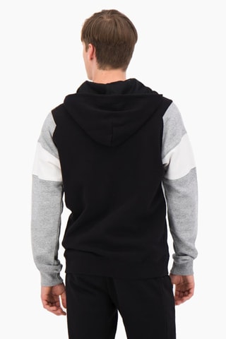 Sweat à capuche Noir et gris chiné