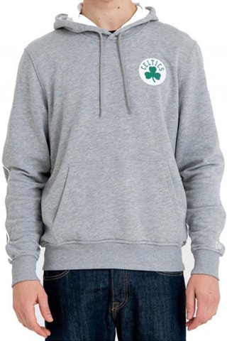 Sweat à capuche NBA Stripe Piping Boston Celtics - Gris chiné et vert