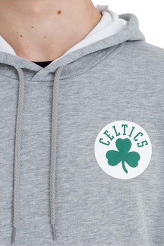 Sweat à capuche NBA Stripe Piping Boston Celtics - Gris chiné et vert