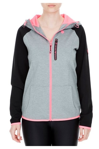 Sweat à capuche Gris et rose