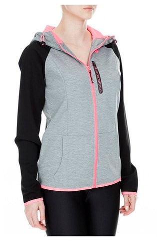 Sweat à capuche Gris et rose