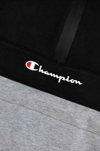 Sweat à capuche Noir et gris clair chiné