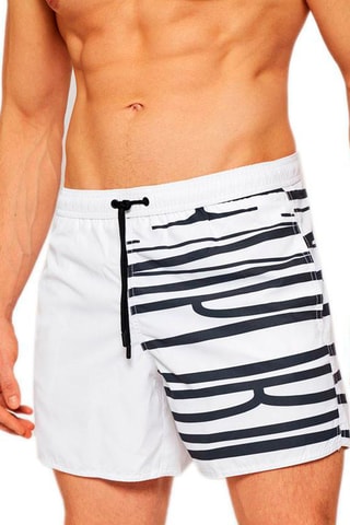 Short de bain Blanc et noir