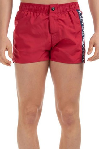 Short de bain Rouge