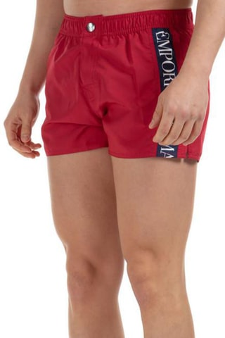 Short de bain Rouge