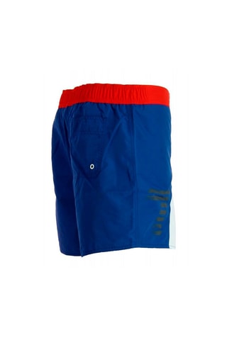 Short de bain - Blanc et bleu marine