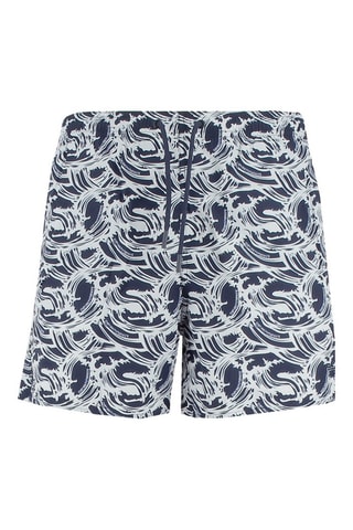Short de bain - Bleu marine et blanc