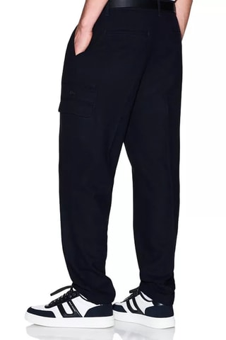 Pantalon en laine vierge - Bleu marine