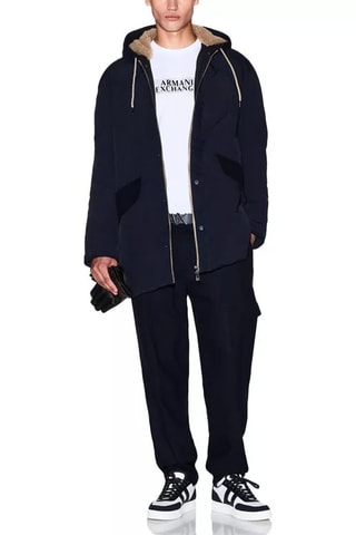 Pantalon en laine vierge - Bleu marine