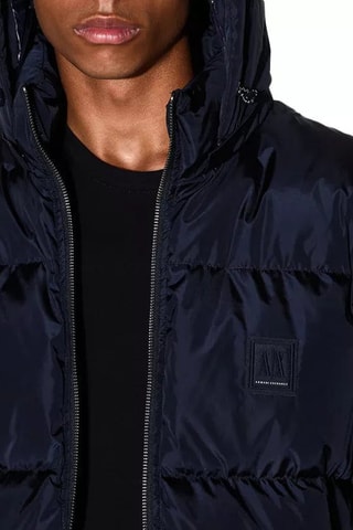 Doudoune à capuche - Bleu marine