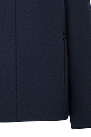 Veste en laine à capuche - Bleu marine