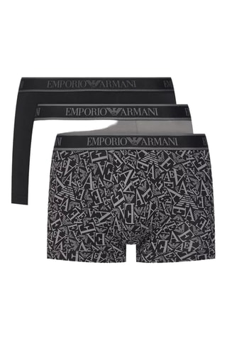 3 boxers - Noir et gris clair