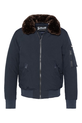 Bomber - Bleu marine et marron