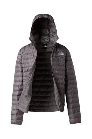 Doudoune à capuche - Gris foncé et blanc