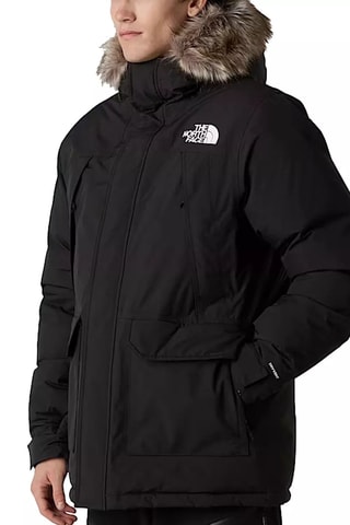 Parka à capuche - Noir et blanc