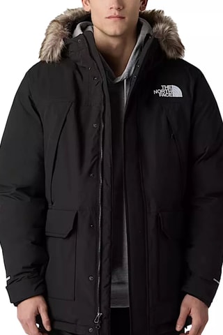 Parka à capuche - Noir et blanc