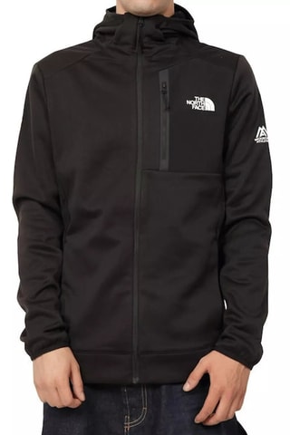 Sweat polaire à capuche - Noir et blanc