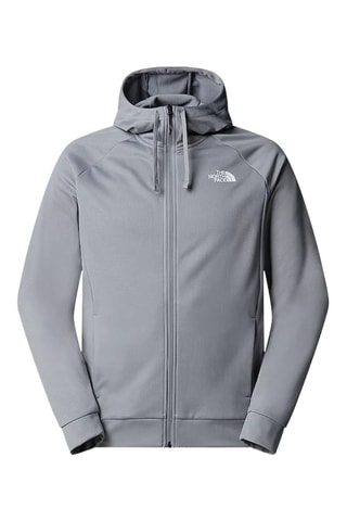 Veste à capuche - Gris clair et blanc