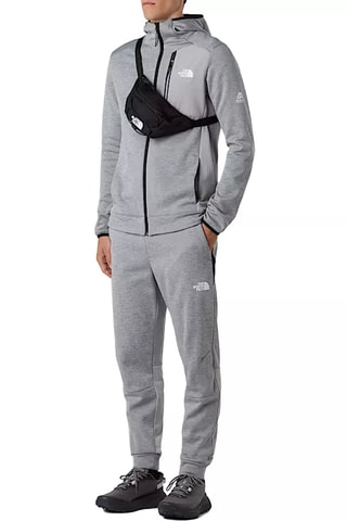 Veste à capuche - Gris chiné et blanc